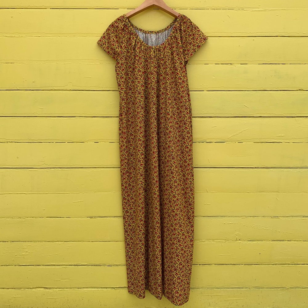VTG 1970s Ditsy Floral Mini Dress with Face Mask - Picture 10 of 11